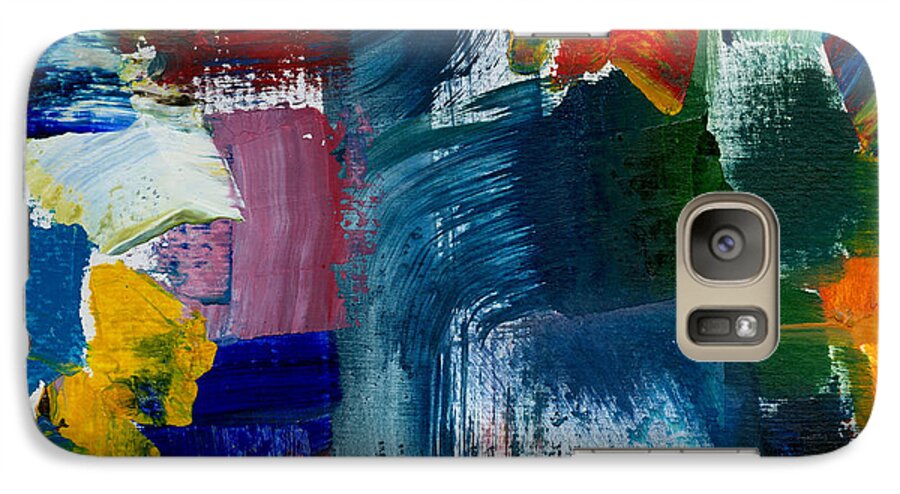 Abstract Collage Galaxy S7 Case featuring the painting Abstract Color Relationships l by Michelle Calkins