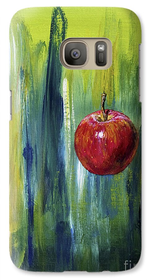 Apple Galaxy S7 Case featuring the painting Apple by Arturas Slapsys