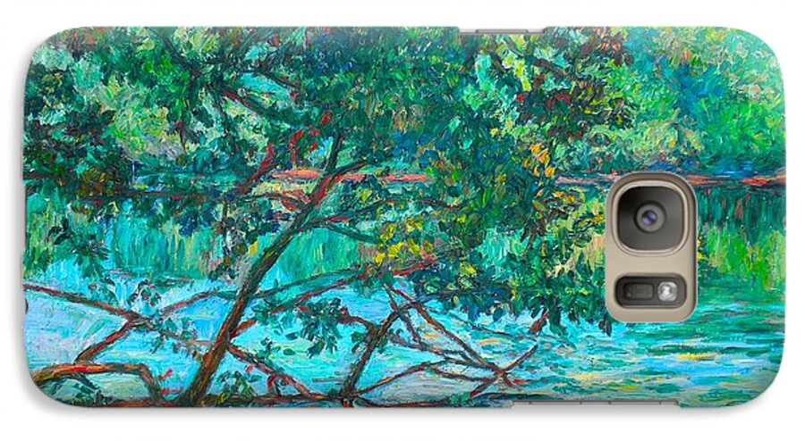 Landscape Galaxy S7 Case featuring the painting Bisset Park by Kendall Kessler