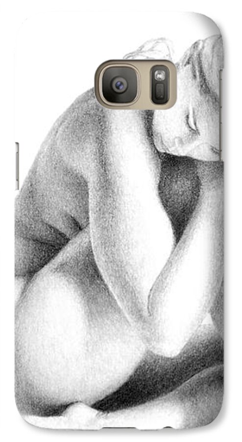 Print Galaxy S7 Case featuring the drawing Grace Of Form print only by Joseph Ogle