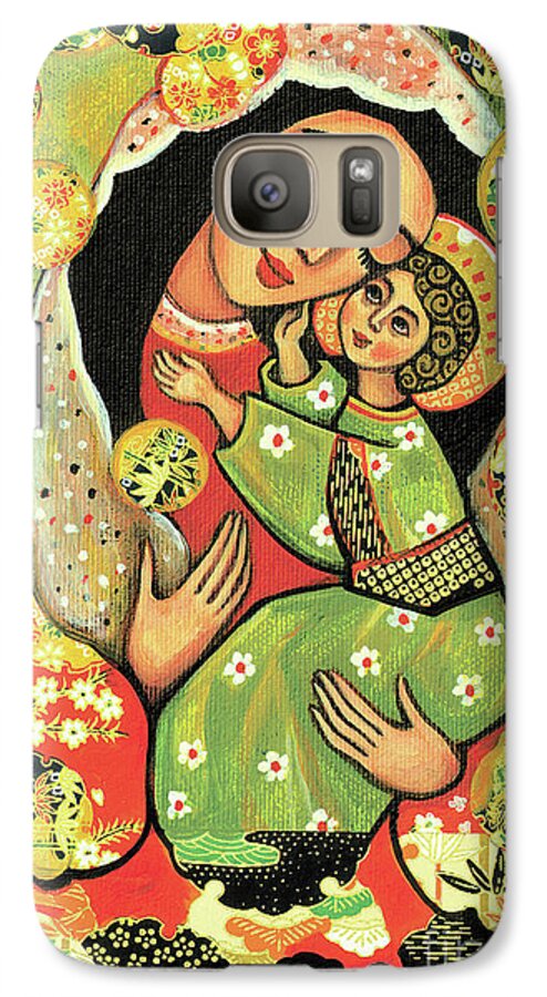 Mother And Child Galaxy S7 Case featuring the painting Madonna and Child by Eva Campbell
