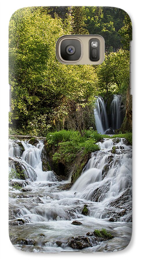 Waterfall Galaxy S7 Case featuring the photograph Roughlock Falls South Dakota by Patti Deters