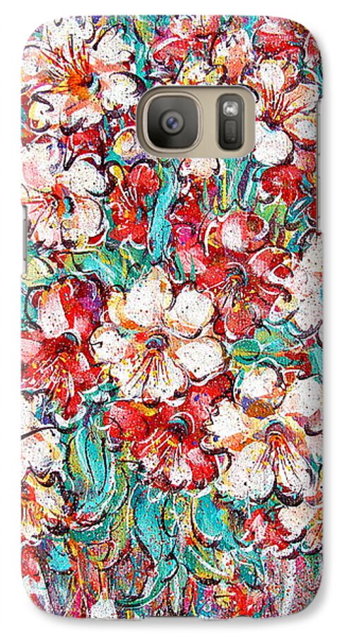 Flowers Galaxy S7 Case featuring the painting Shakespeare Scents by Natalie Holland
