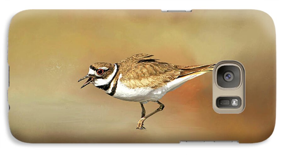 Killdeer Galaxy S7 Case featuring the photograph Wading Killdeer by Donna Kennedy