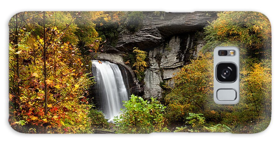 Autumn Foliage Galaxy Case featuring the photograph Autumn At Looking Glass Falls by Deborah Scannell