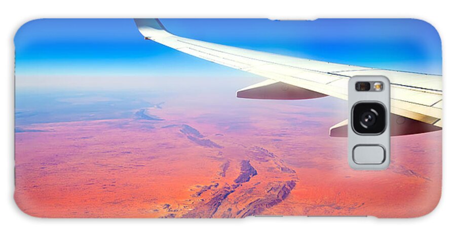  Central Australia From The Air Outback Australian Landscape Gum Trees Galaxy Case featuring the photograph Central Australia From The Air by Bill Robinson