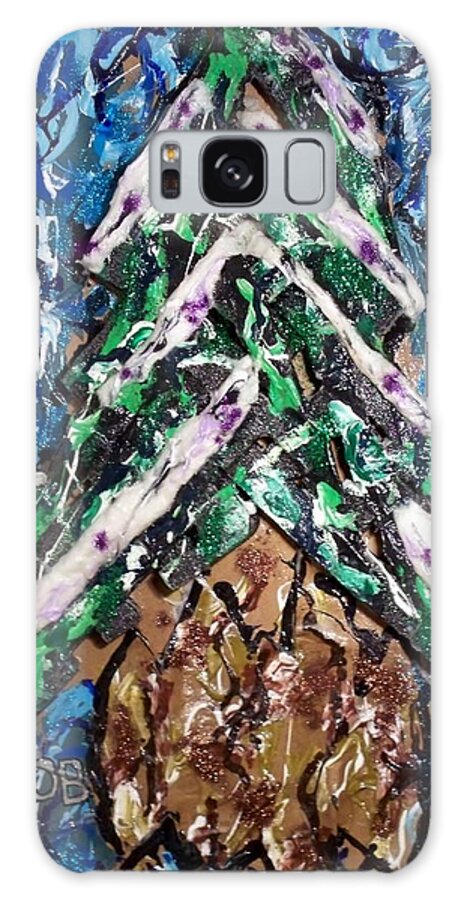 Evergreen Galaxy Case featuring the painting  evergreen '15 Boston Blizzards of 2015 by Kevin OBrien