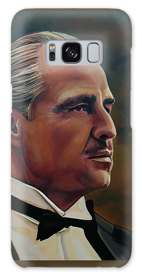 Marlon Brando Galaxy Case featuring the painting Marlon Brando by Paul Meijering