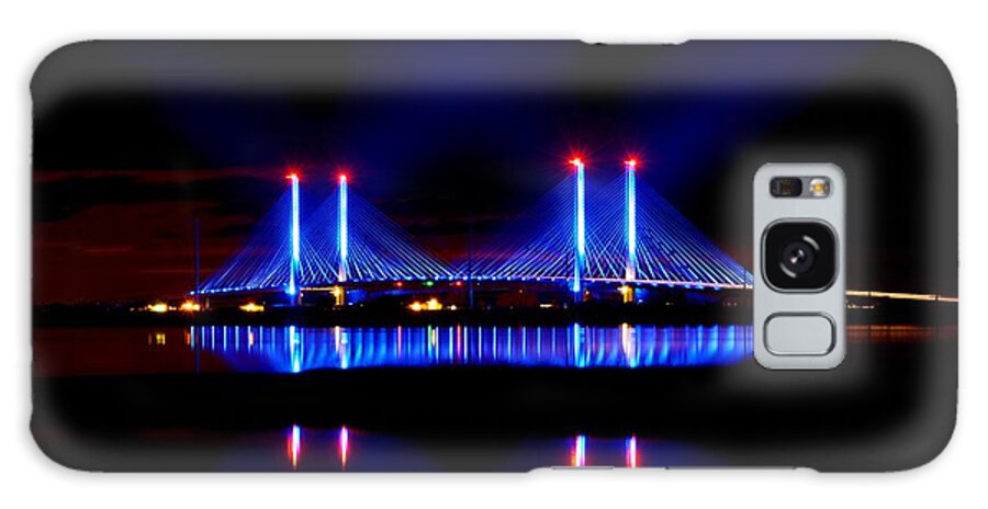 Beachbumpics Galaxy Case featuring the photograph Reflecting Bridge - Indian River Inlet Bridge by Billy Beck