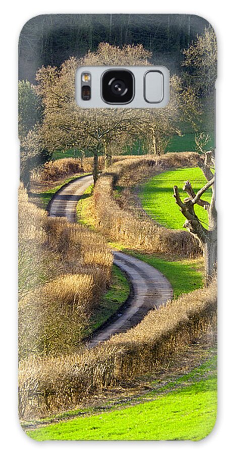 Fields Galaxy Case featuring the photograph Winding Country Lane by Tony Murtagh