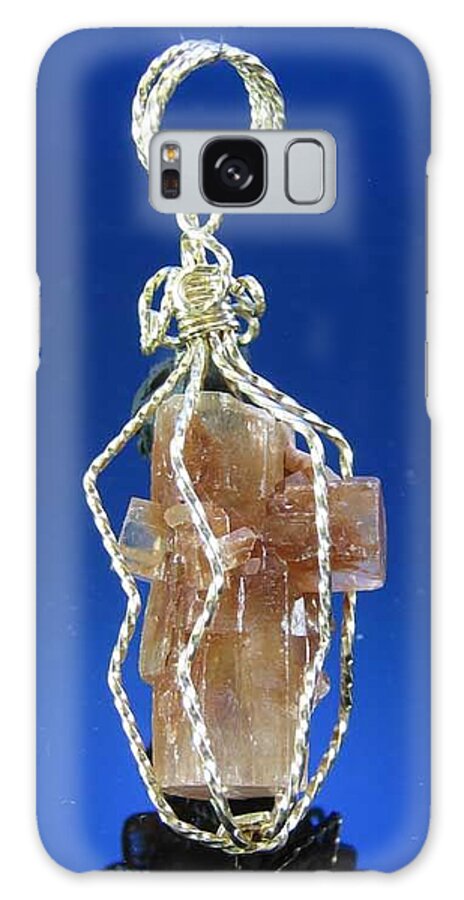 Pendant Galaxy S8 Case featuring the jewelry 0658 Caged Crystal by Dianne Brooks