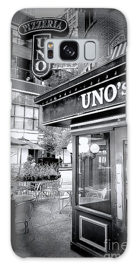 Uno Galaxy Case featuring the photograph 0748 Uno's Pizzaria by Steve Sturgill
