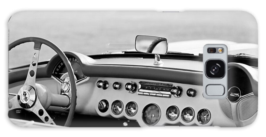 1957 Chevrolet Corvette Roadster Dashboard Galaxy Case featuring the photograph 1957 Chevrolet Corvette Roadster Dashboard by Jill Reger