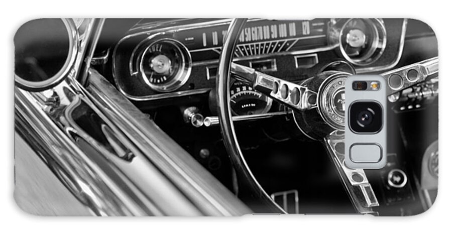 1965 Shelby Prototype Ford Mustang Steering Wheel Galaxy Case featuring the photograph 1965 Shelby prototype Ford Mustang Steering Wheel by Jill Reger