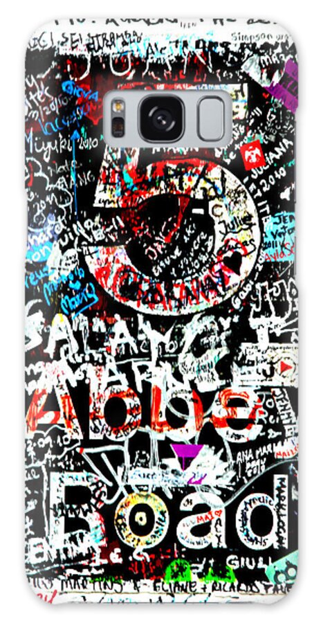 London Galaxy Case featuring the photograph Abbey Road Graffiti by Stephen Stookey