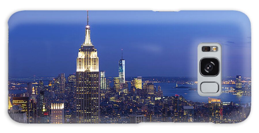 Tranquility Galaxy Case featuring the photograph Aerial View Of Empire State And Midtown #1 by Future Light