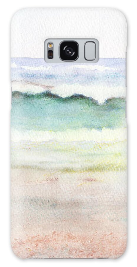 Beach Paintings Galaxy Case featuring the painting At the Beach #2 by C Sitton