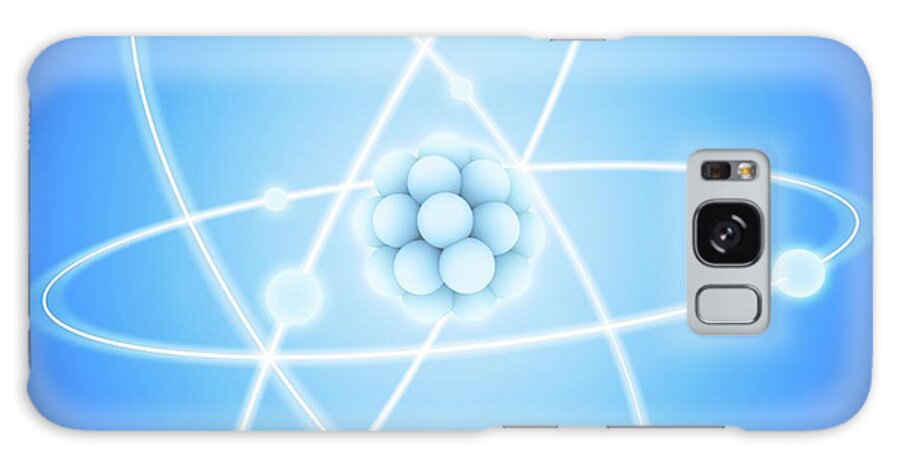 Atom Galaxy Case featuring the photograph Atom #1 by Ktsdesign/science Photo Library