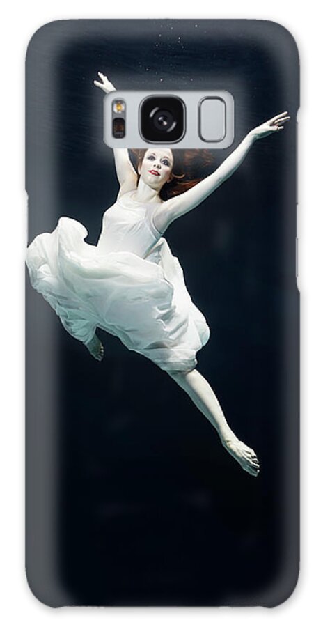 Ballet Dancer Galaxy Case featuring the photograph Ballet Dancer Underwater #1 by Henrik Sorensen