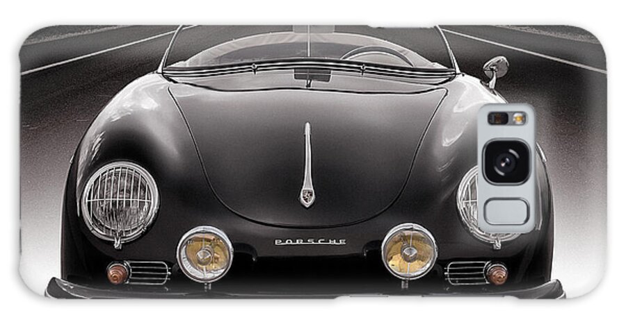 #faatoppicks Galaxy Case featuring the photograph Black Porsche Speedster by Douglas Pittman