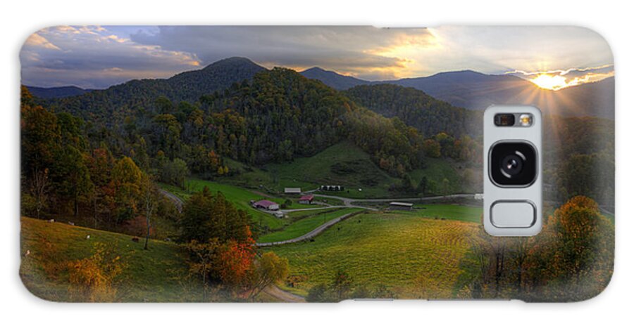 Mountains Galaxy Case featuring the photograph Blue Ridge Sunset #1 by Douglas Berry