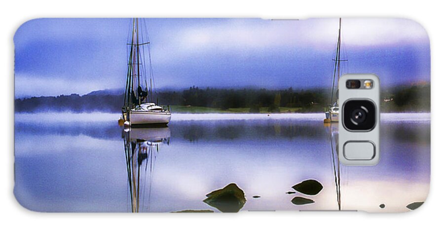 English Galaxy Case featuring the photograph Boats on Ullswater #1 by Neil Alexander Photography