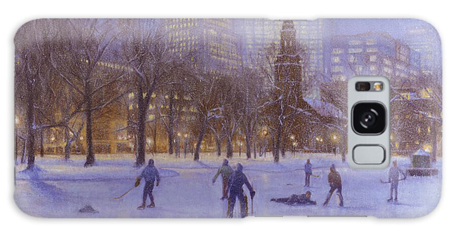 Boston Galaxy Case featuring the painting Boston Twilight Players by Candace Lovely