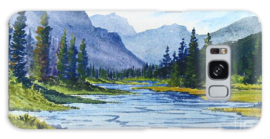 Bow River Galaxy Case featuring the painting Bow River by Diane Ellingham