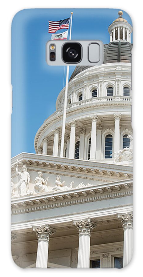 Summer Galaxy Case featuring the photograph California State Capitol in Sacramento #1 by Brandon Bourdages