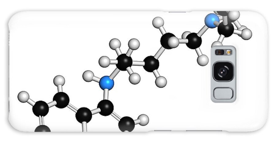 Chloroquine Galaxy Case featuring the photograph Chloroquine Malaria Drug Molecule #1 by Molekuul