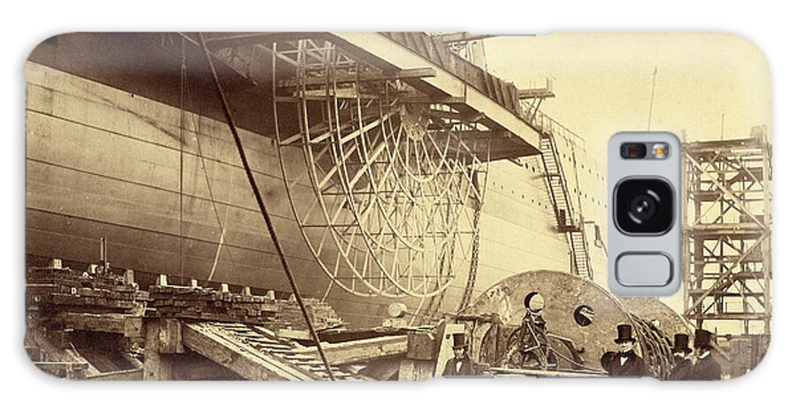 Ss Great Eastern Galaxy Case featuring the photograph Construction Of The Ss Great Eastern #1 by The Getty/science Photo Library