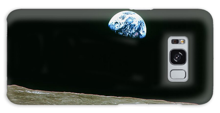 Earthrise Galaxy Case featuring the photograph Earthrise Over Moon by Nasa