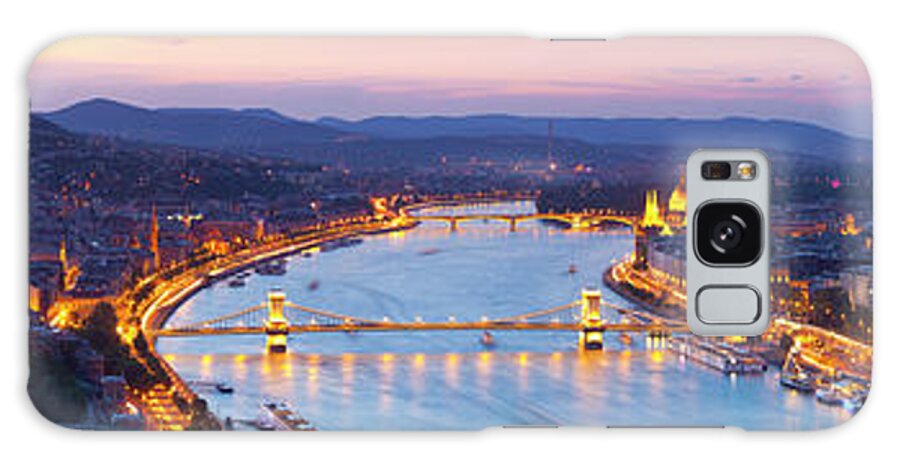 Tranquility Galaxy Case featuring the photograph Elevated View Over Budapest & The River #1 by Douglas Pearson