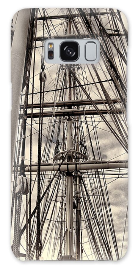 Tall Ship Galaxy Case featuring the photograph Elissa #1 by Dean Ginther