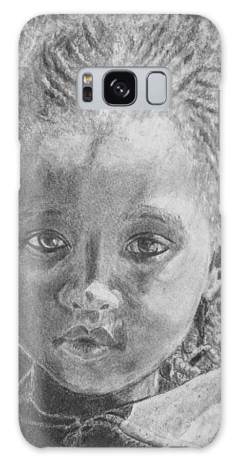 Girl Galaxy Case featuring the drawing Ethiopias Future by Quwatha Valentine