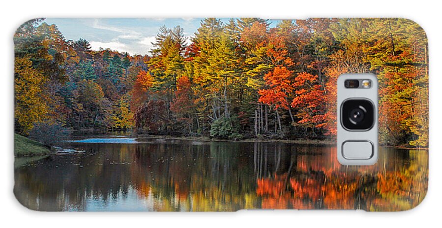 North Carolina Galaxy Case featuring the photograph Fall Reflection #1 by Ronald Lutz