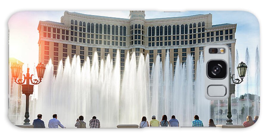 People Galaxy Case featuring the photograph Fountains Of Bellagio, Bellagio Resort #1 by Sylvain Sonnet