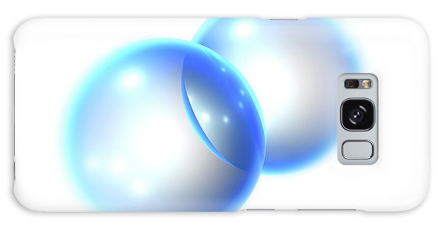 Atom Galaxy Case featuring the photograph Hydrogen Molecule #1 by Pasieka