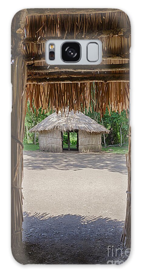 Centro Ceremonial Indigena De Tibes Galaxy Case featuring the photograph Indigenous Tribe Huts in Puer #1 by Bryan Mullennix