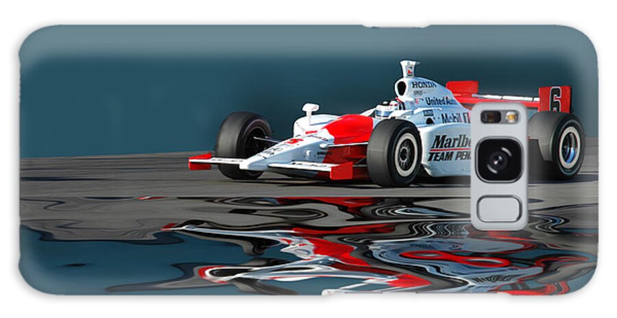 Racing Galaxy Case featuring the photograph Indy Reflection #1 by Kevin Cable