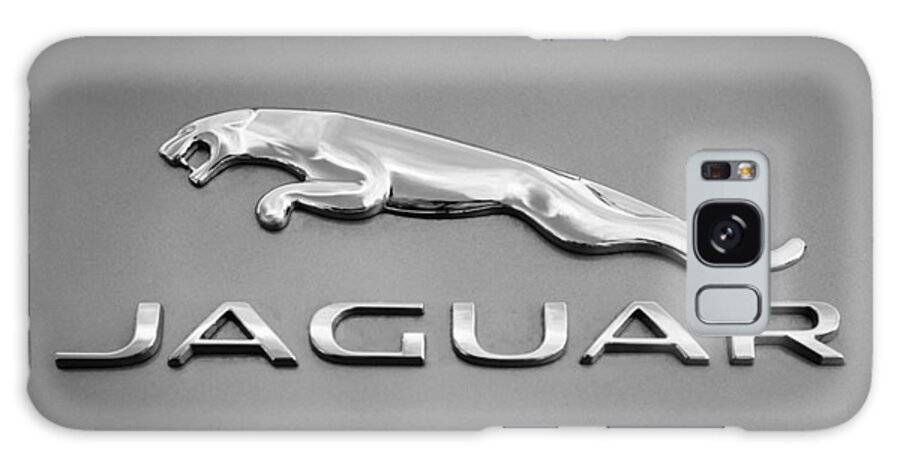 Jaguar F Type Emblem Galaxy Case featuring the photograph Jaguar F Type Emblem by Jill Reger