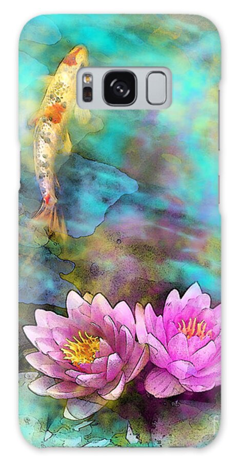Koi Art Galaxy Case featuring the photograph Koi morning mist #1 by Gina Signore