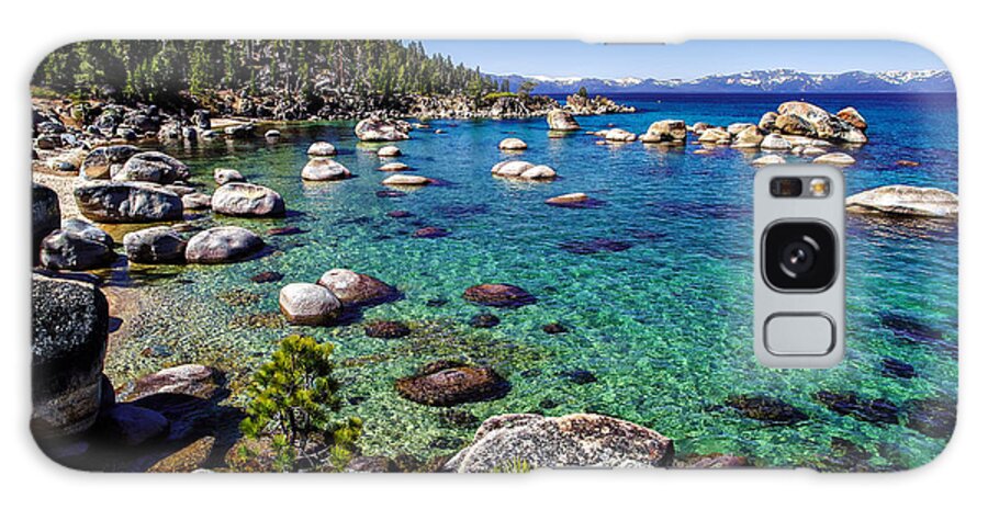 Blue Sky Galaxy Case featuring the photograph Lake Tahoe Waterscape by Scott McGuire