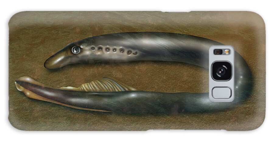 Nature Galaxy Case featuring the photograph Lamprey Eel, Illustration by Gwen Shockey