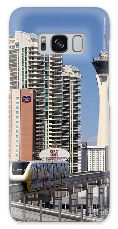 Stratosphere Galaxy Case featuring the photograph Las Vegas Monorail #1 by Anthony Totah