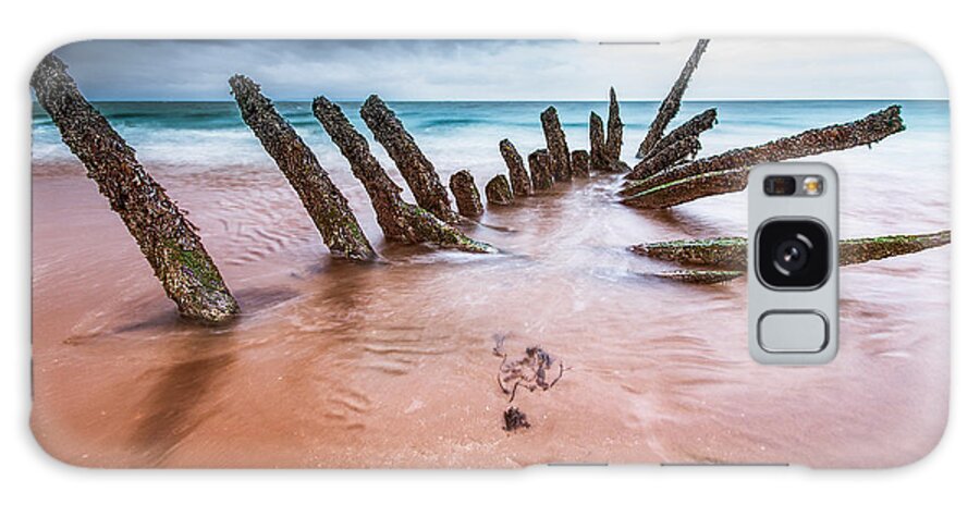 Shipwreck Longniddry Galaxy Case featuring the photograph Longniddry Shipwreck #1 by Keith Thorburn LRPS EFIAP CPAGB