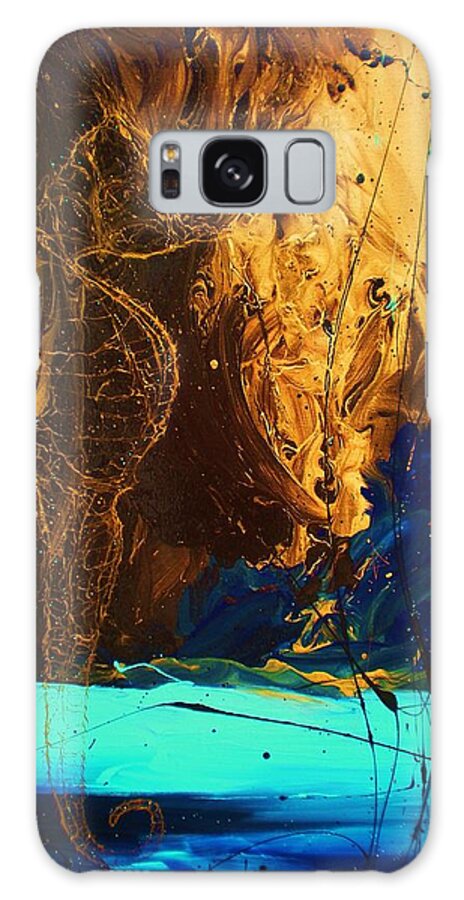 Abstract Galaxy Case featuring the painting Lord of Karma #1 by Chris Cloud