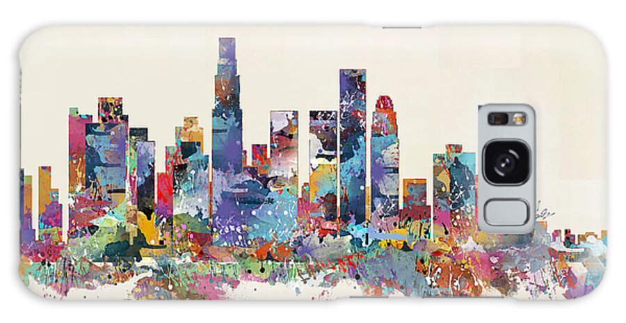 Los Angeles California Galaxy Case featuring the painting Los Angeles California Skyline #1 by Bri Buckley