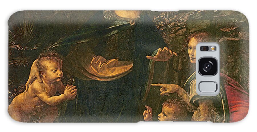 Frame Galaxy Case featuring the painting Madonna of the Rocks by Leonardo da Vinci