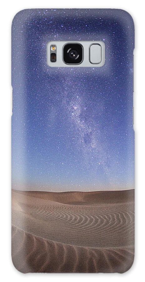Tranquility Galaxy Case featuring the photograph Milky Way Over A Sand Dune. South #1 by John White Photos